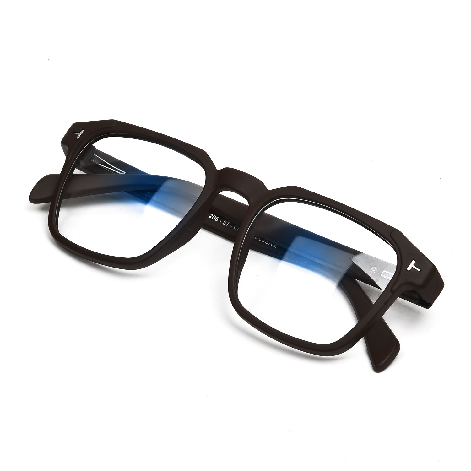 Lens Expert Square Blue Blocking Blue Light Computer Glasses Unisex Size 52 - Lensexpert