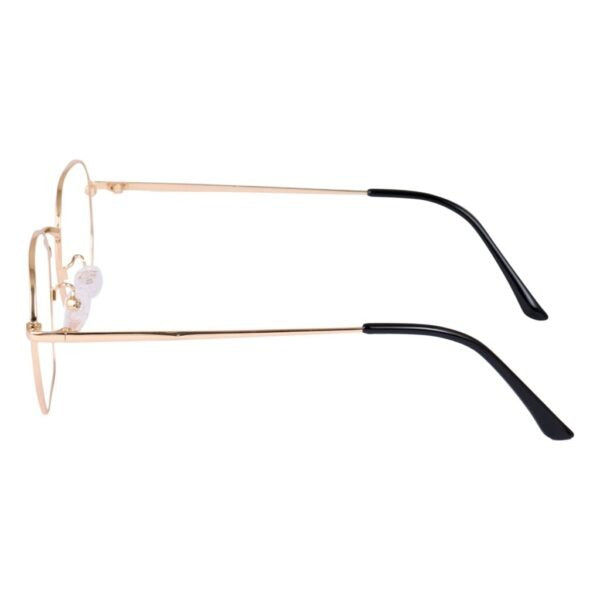 Lensexpert Gold Hexagon Reading Blue Cut Metal Eyeglasses - Lensexpert