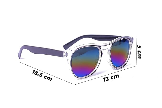 Lensexpert UV Rays Protective Full Frame Sunglasses For Kids With Car Case (Pack of 1)