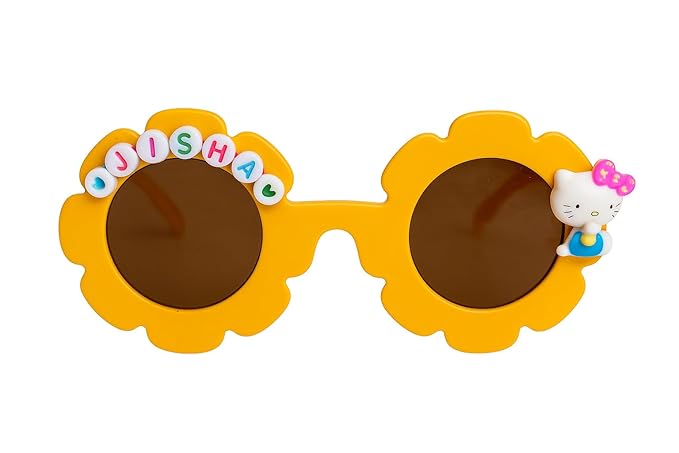 Customized Sunglasses for Kids with name round shape - Girls & Boys Mix Colors