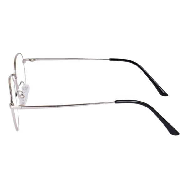 Lensexpert Silver Hexagon Reading Blue Cut Metal Eyeglasses - Lensexpert