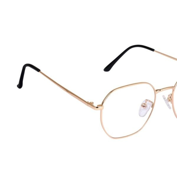 Lensexpert Gold Hexagon Reading Blue Cut Metal Eyeglasses - Lensexpert