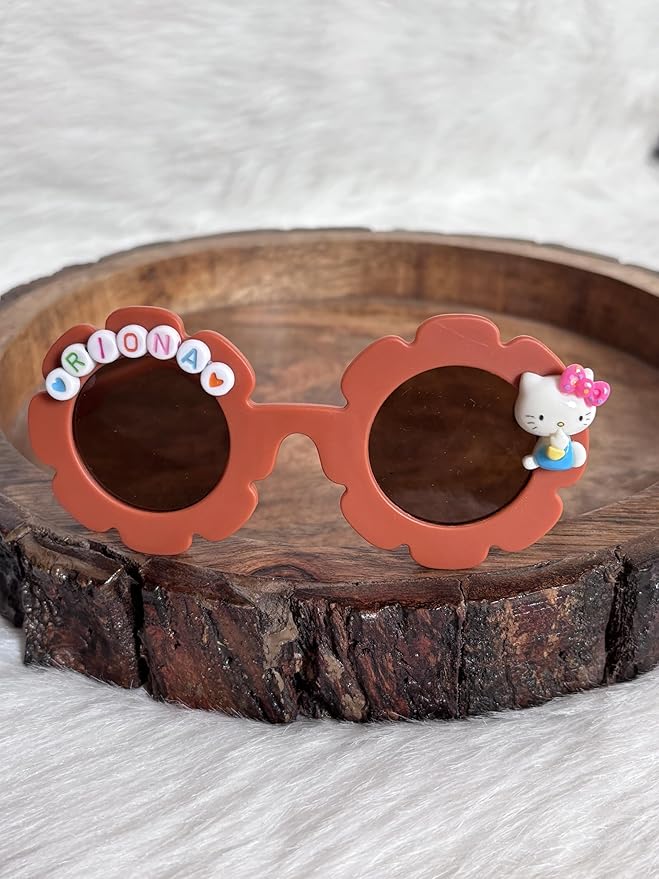Customized Sunglasses for Kids with name round shape - Girls & Boys Mix Colors