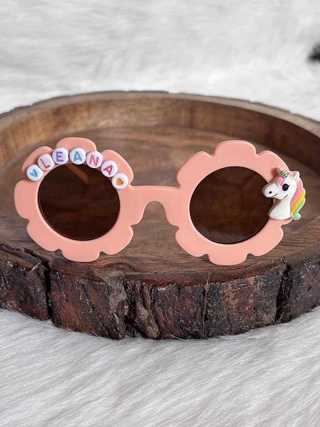 Customized Sunglasses for Kids with name round shape - Girls & Boys Mix Colors