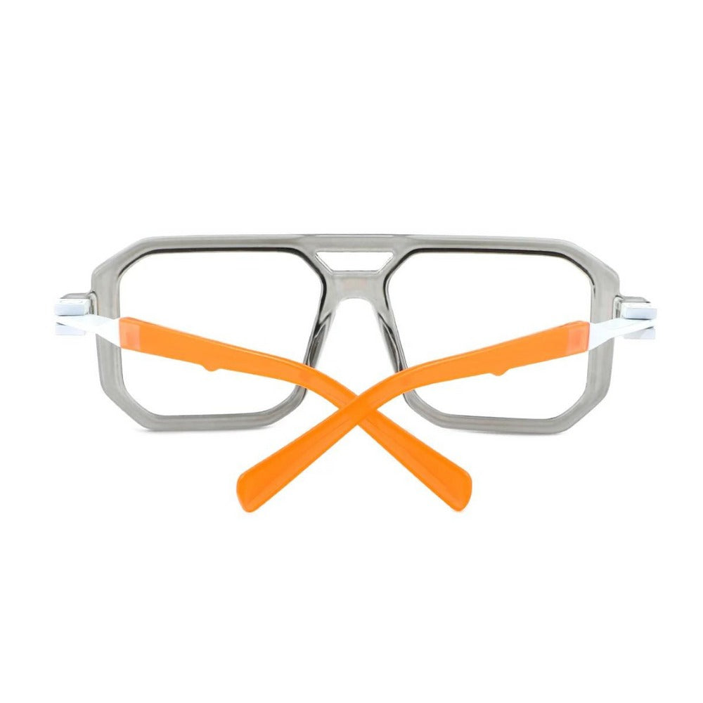 Lens Expert Retro Classic Frame Computer Glasses - Orange - Lensexpert