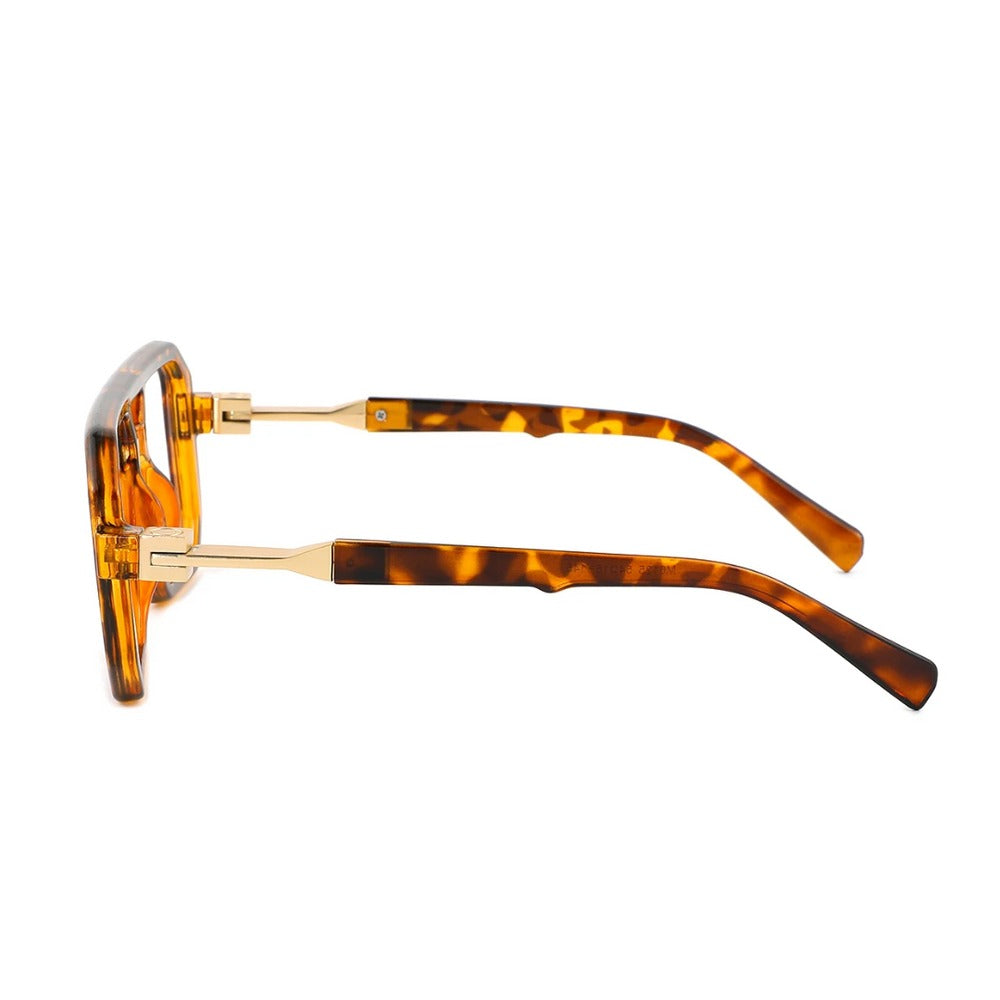 Lens Expert Retro Classic Frame Computer Glasses - LEOPARD - Lensexpert