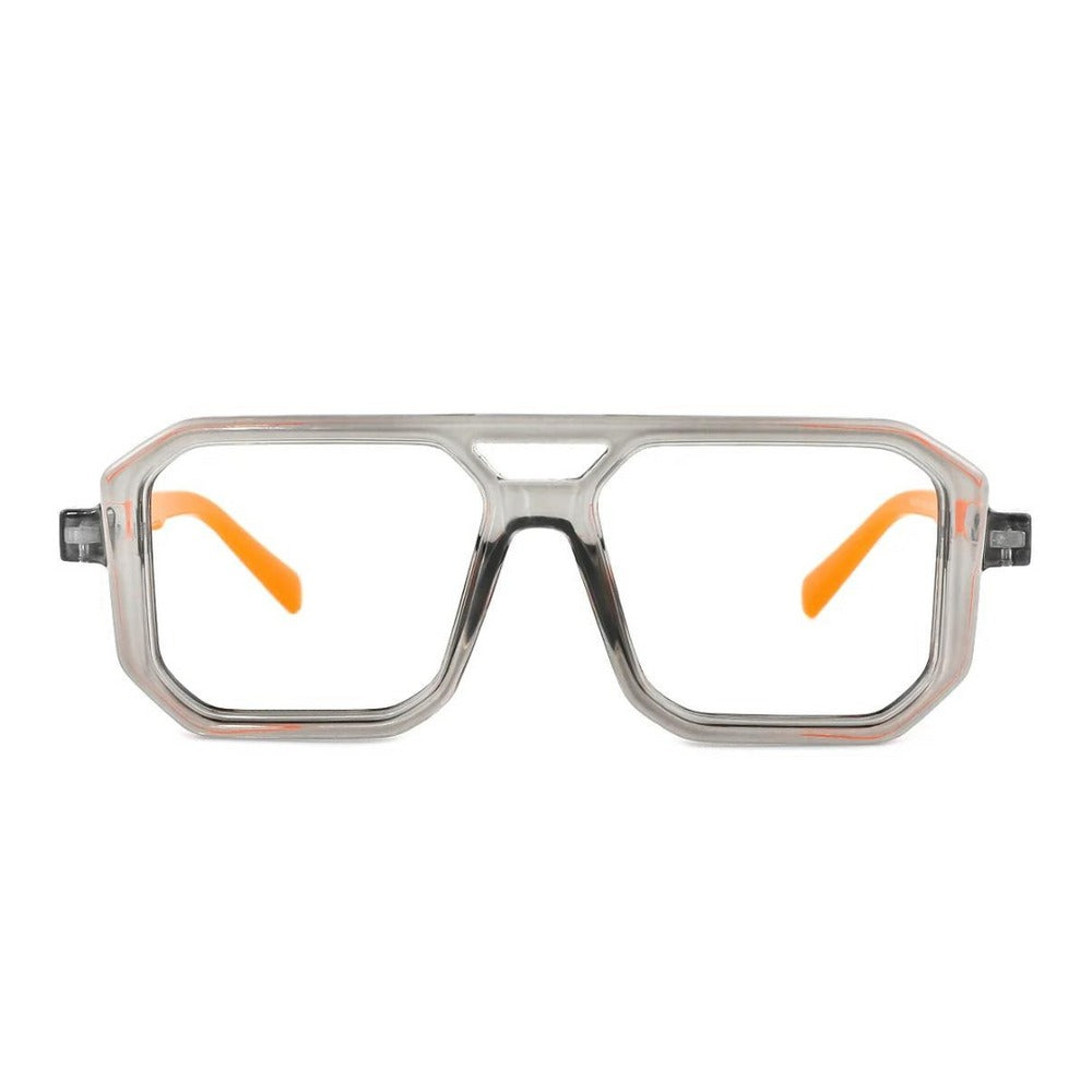 Lens Expert Retro Classic Frame Computer Glasses - Orange - Lensexpert