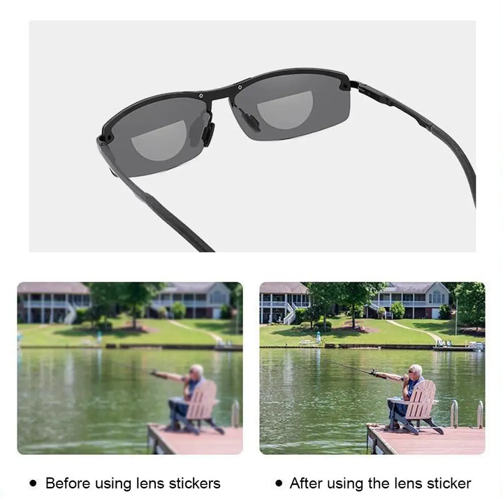 Reusable Bifocal Optical Presbyopic Glasses Lenses Patch Liquid Silicone Portable Stick on Reading Glasses Lens