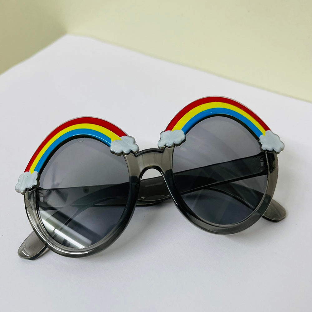 Sunglasses for Kids round shape - Girls & Boys Mix Colors (Rainbow on top)
