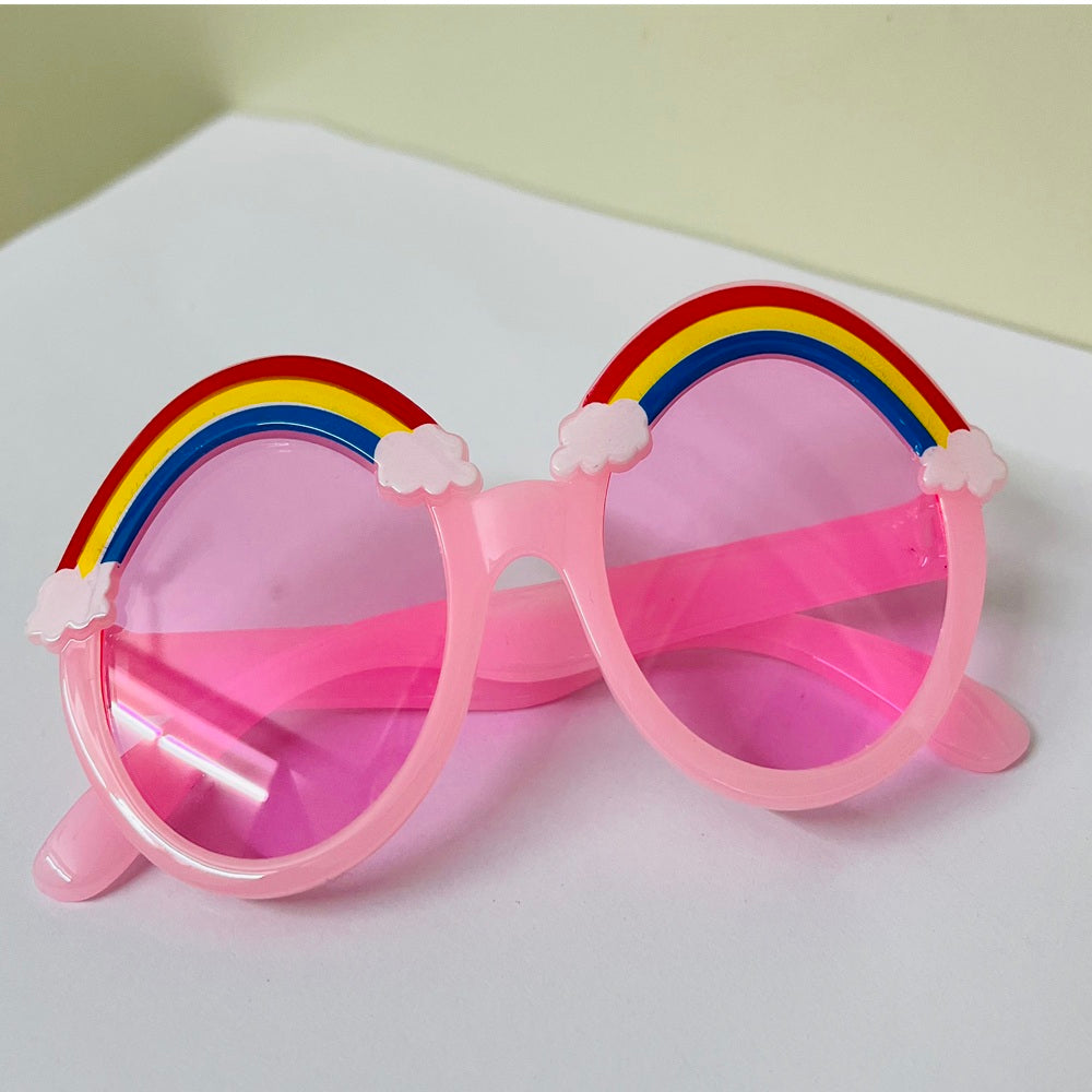 Sunglasses for Kids round shape - Girls & Boys Mix Colors (Rainbow on top)