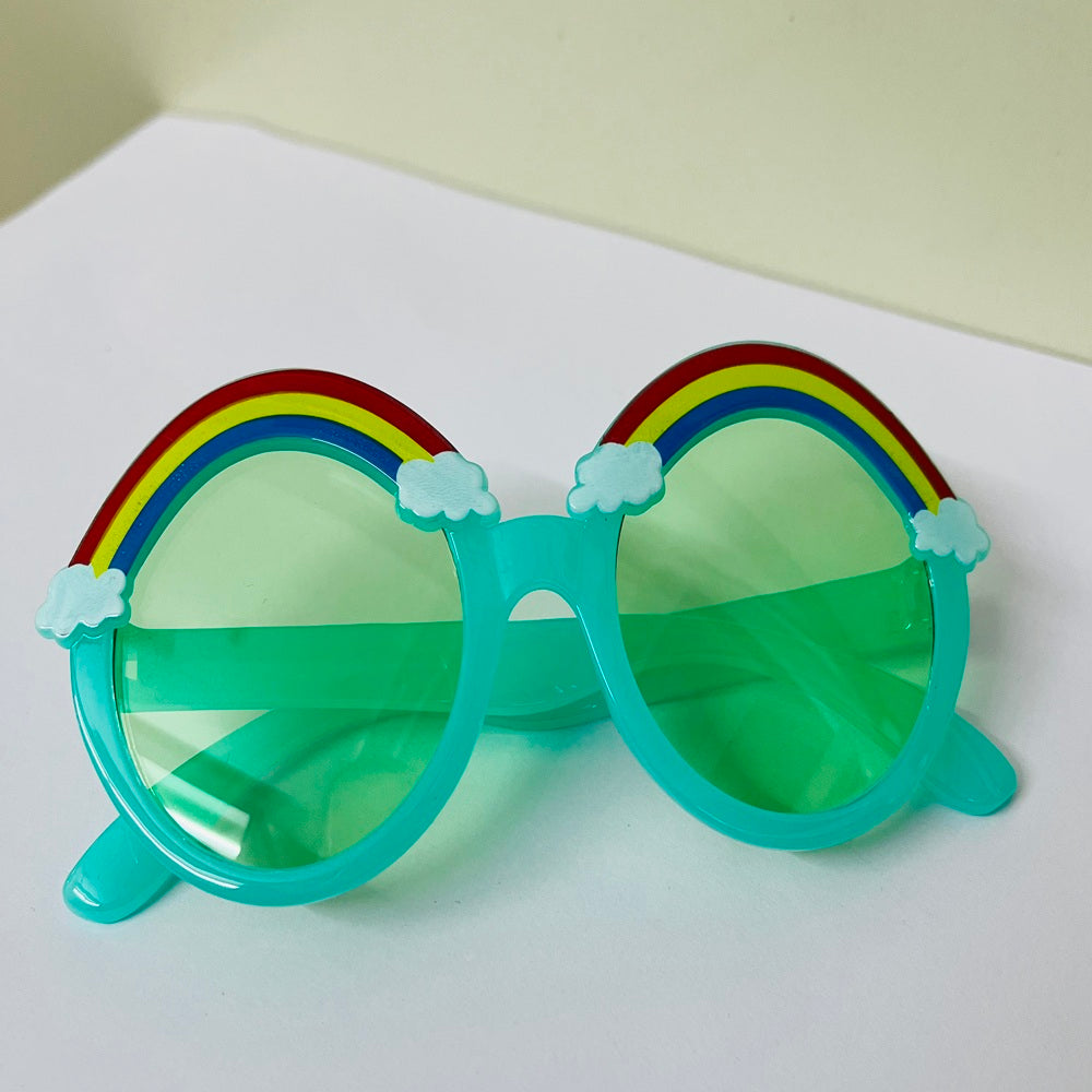 Sunglasses for Kids round shape - Girls & Boys Mix Colors (Rainbow on top)