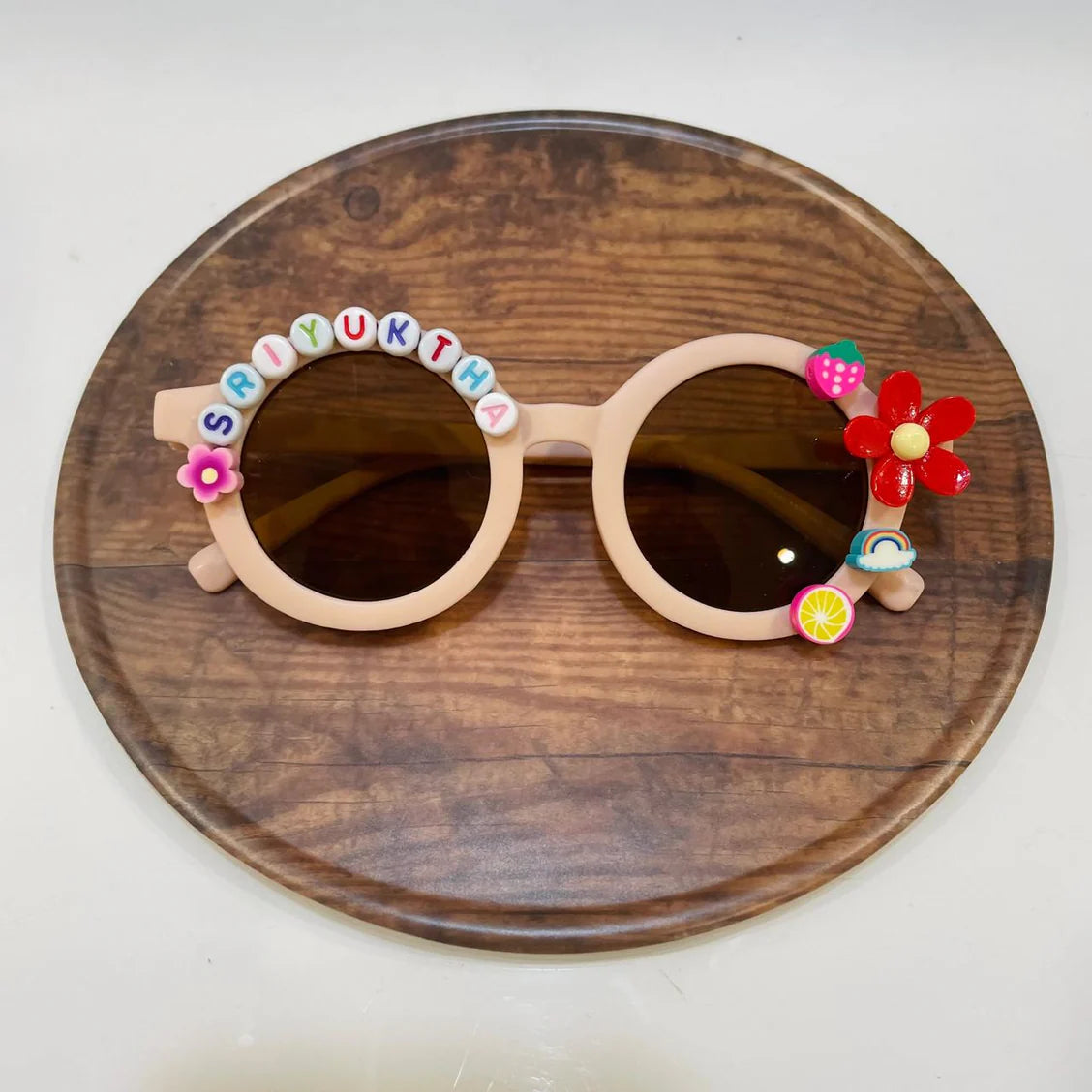 Customized Sunglasses for Kids with name round shape - Girls & Boys Vibrant Colors