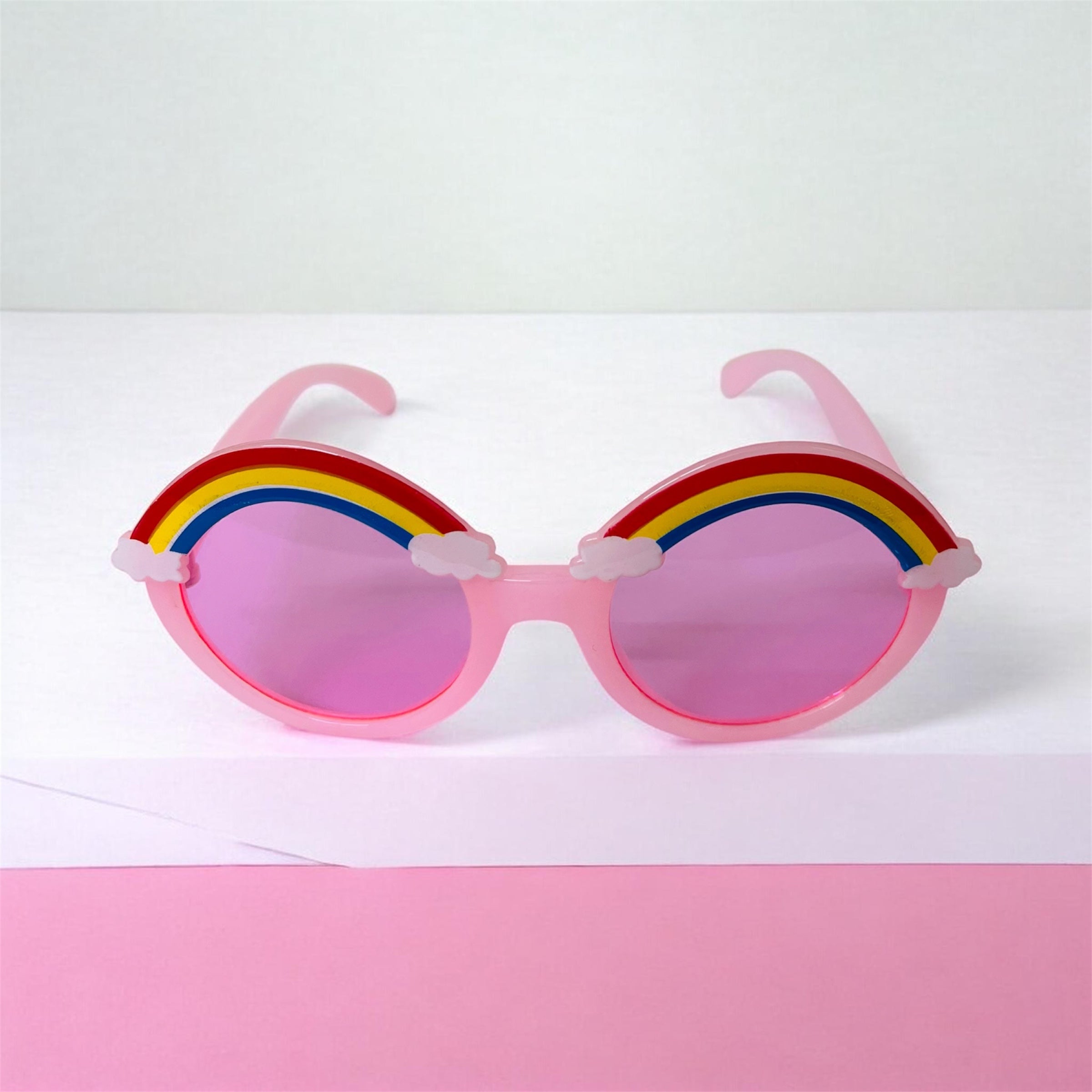 Sunglasses for Kids round shape - Girls & Boys Mix Colors (Rainbow on top)