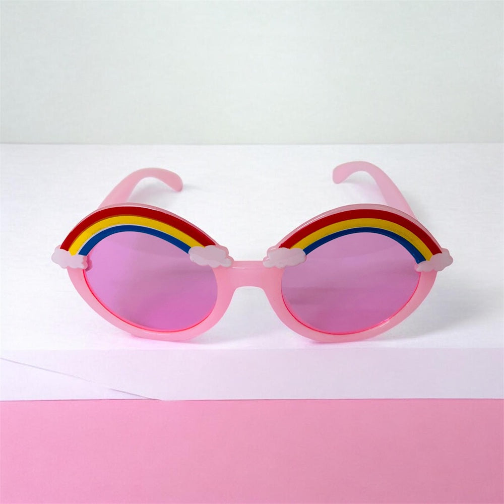 Sunglasses for Kids round shape - Girls & Boys Mix Colors (Rainbow on top)