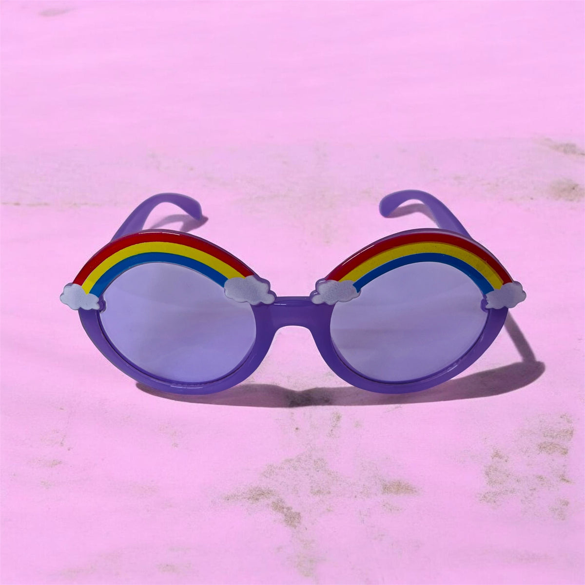 Sunglasses for Kids round shape - Girls & Boys Mix Colors (Rainbow on top)