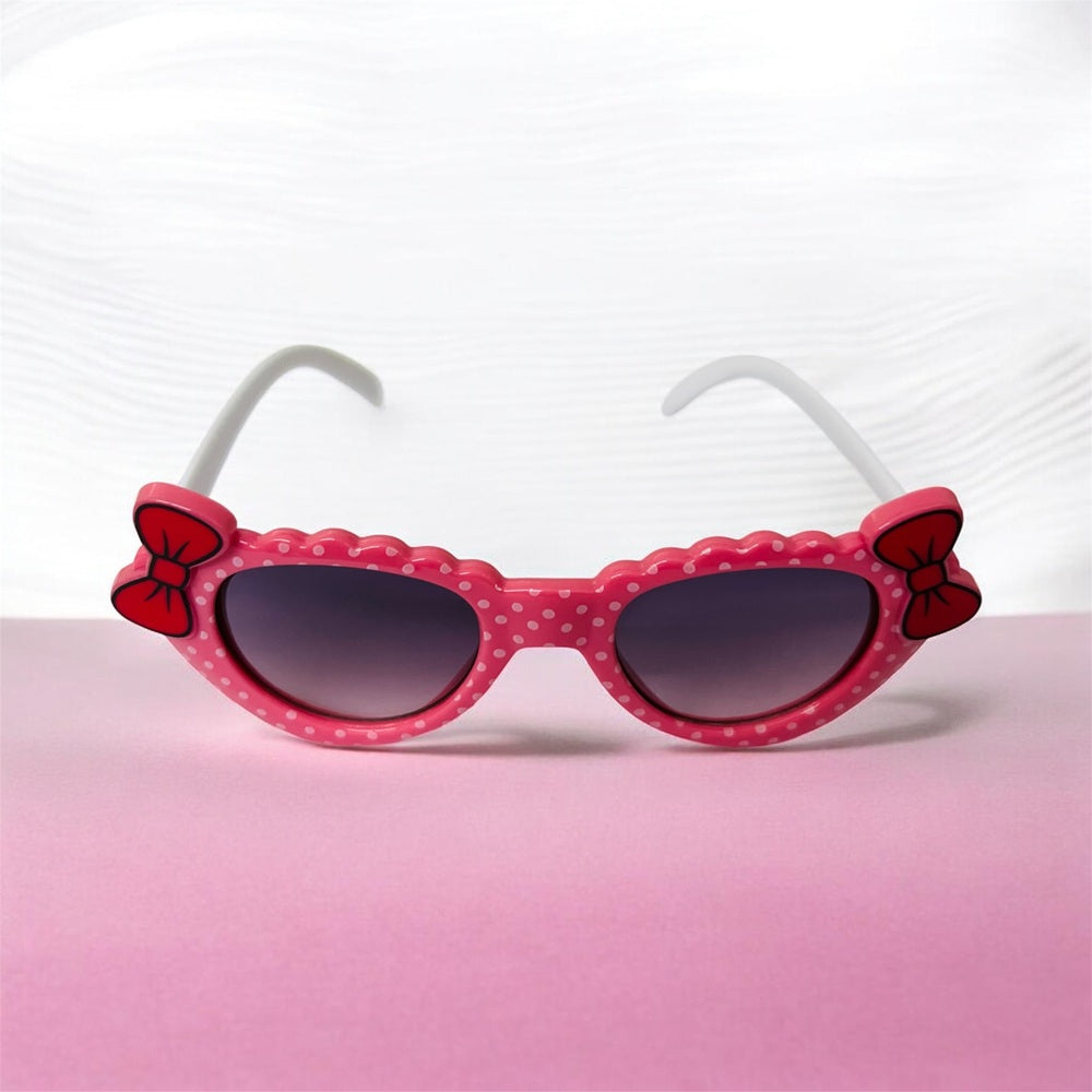 Sunglasses for Girls Mix Colors With Bow Both Sides (With Car Case)