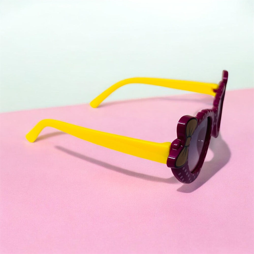 Sunglasses for Girls Mix Colors With Bow Both Sides (With Car Case)