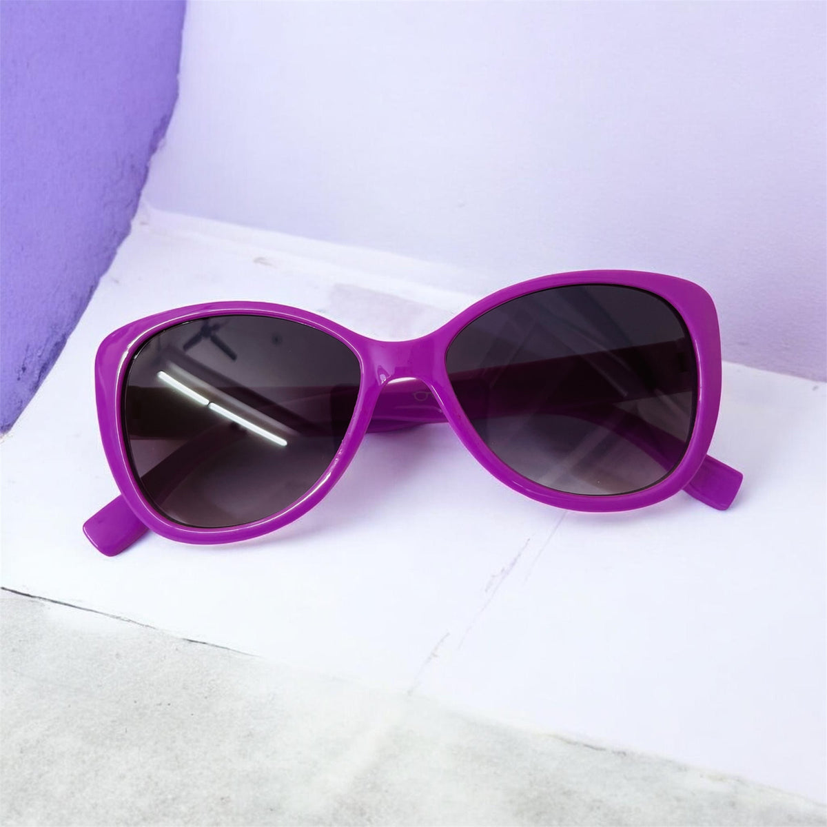Sunglasses for Girls - Cateye Shape Mix Colors (With Car Case)