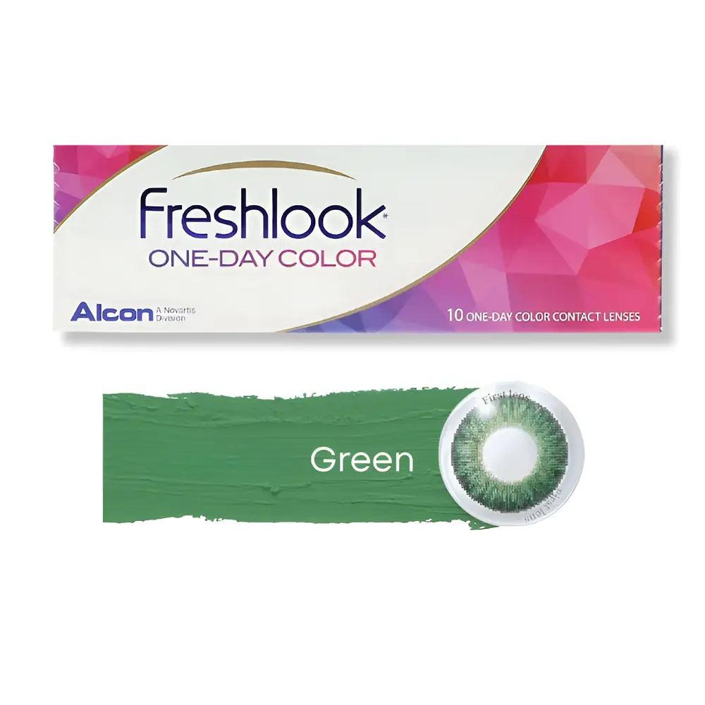 ALCON FRESHLOOK GREEN ONEDAY COLOR LENSES (10 LENSES/BOX) Lensexpert