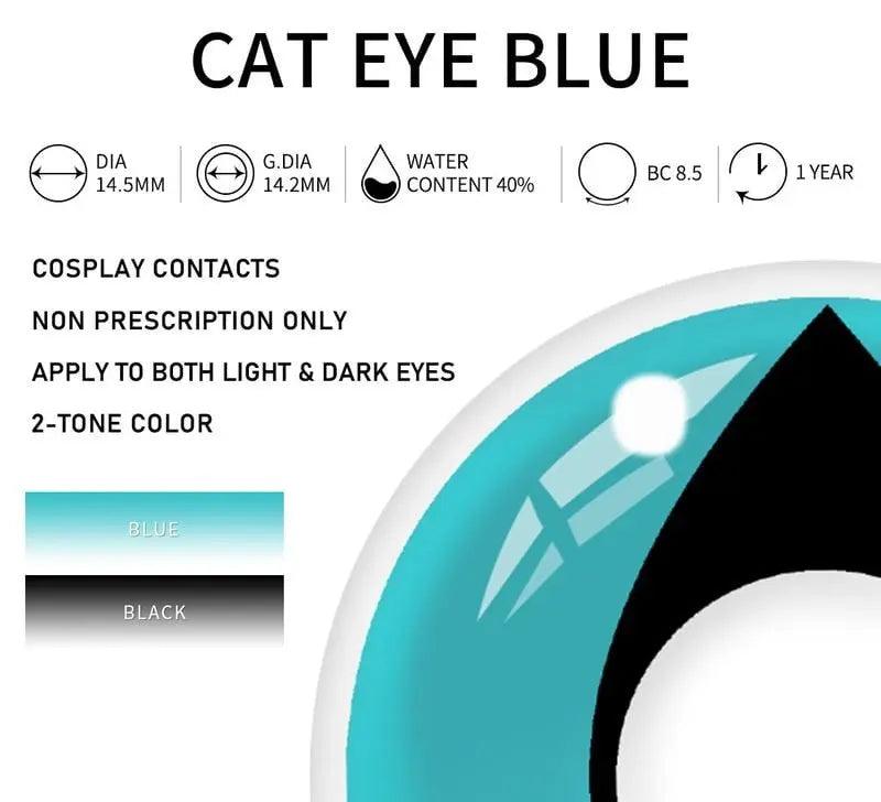 Cat Eye Blue | 1 Year - Lensexpert