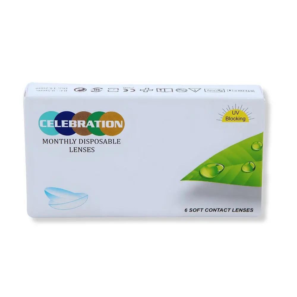 CELEBRATION CLEAR MONTHLY DISPOSABLE LENSES MONTHLY (6 LENS/BOX) - Lensexpert