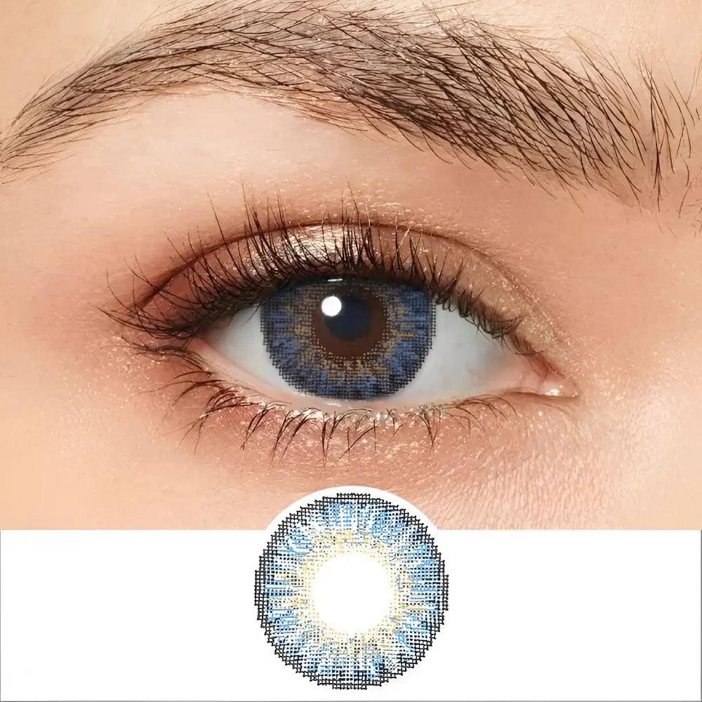 CELEBRATION MONTHLY DISPOSABLE COLOR CONTACT LENS (1 LENS BOX) - DREAM BLUE - Lensexpert