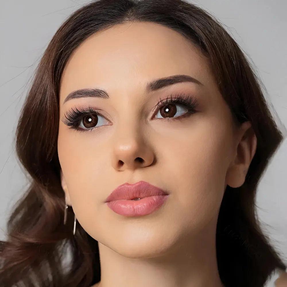 CELEBRATION MONTHLY DISPOSABLE COLOR CONTACT LENS (1 LENS BOX) - JAZZ BROWN - Lensexpert