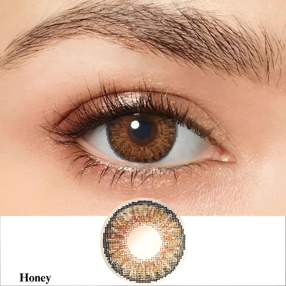 CELEBRATION WEEKLY PREMIUM COLOR LENS (10 LENS/BOX)-HONEY - Lensexpert
