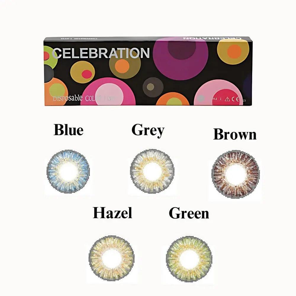 CELEBRATION WEEKLY RAINBOW MIX COLOR COMBO LENS (10 LENS/BOX) - Lensexpert