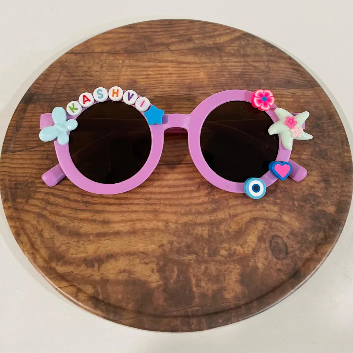 Customized Sunglasses for Kids with name round shape - Girls & Boys Vibrant Colors