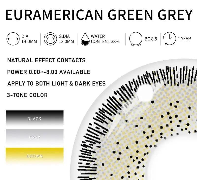 Euramerican Green-Grey | 1 Year - Lensexpert