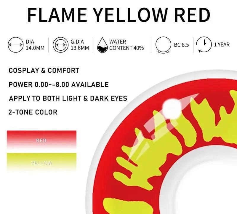 Flame Yellow-Red | 1 Year - Lensexpert
