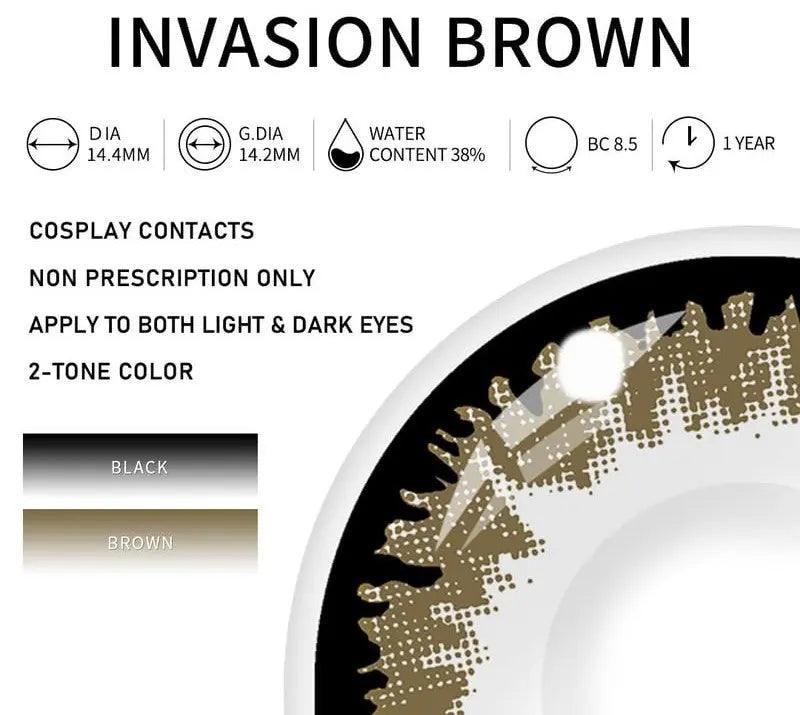 Invasion Brown | 1 Year - Lensexpert