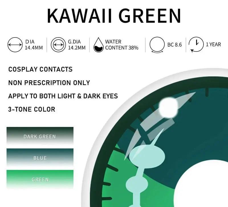 Kawaii Green Style | 1 Year - Lensexpert