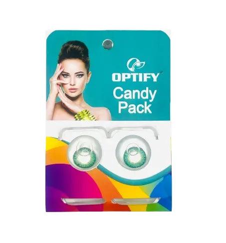 Optify Candy Pack Colored Contact Lenses (Zero Power,Aqua) - Lensexpert