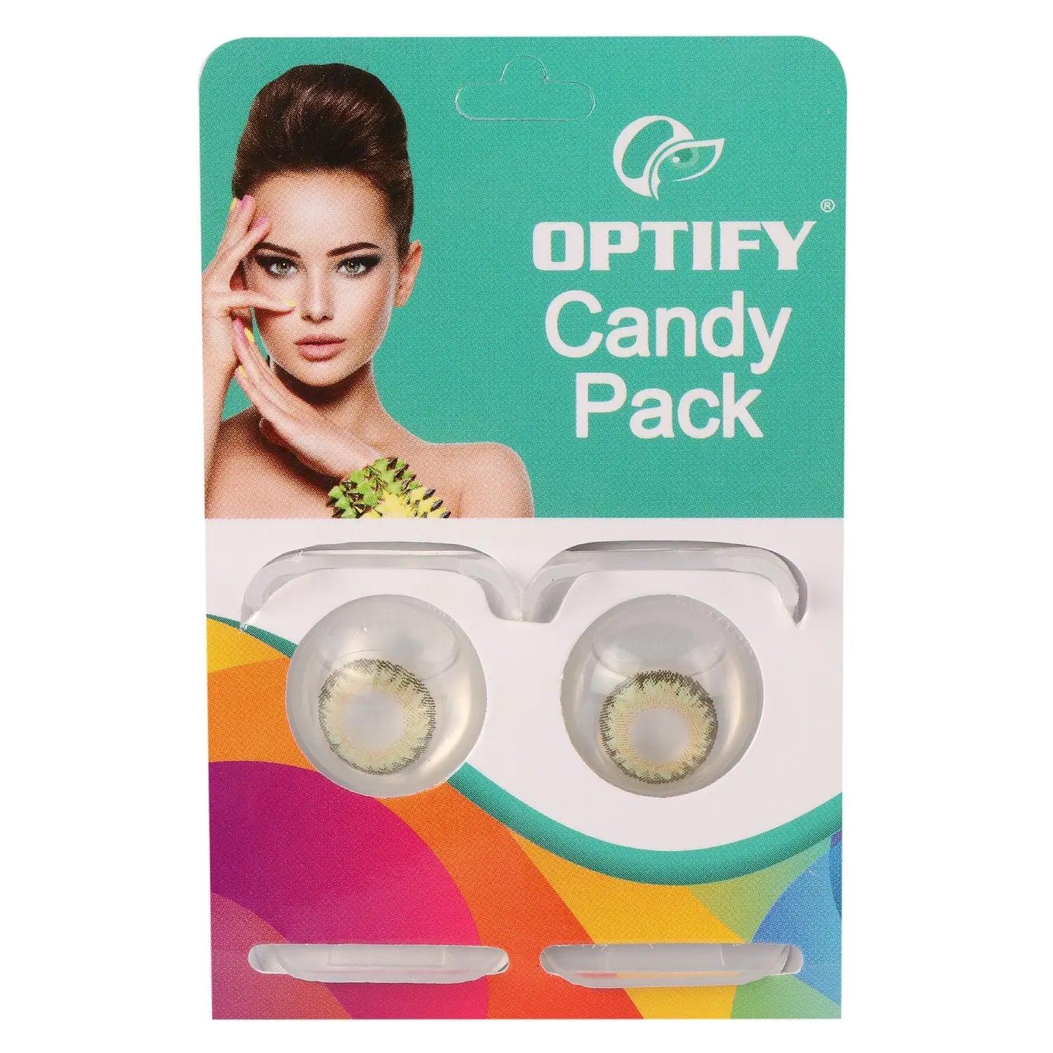 Optify Candy Pack Colored Contact Lenses (Zero Power,Green) - Lensexpert