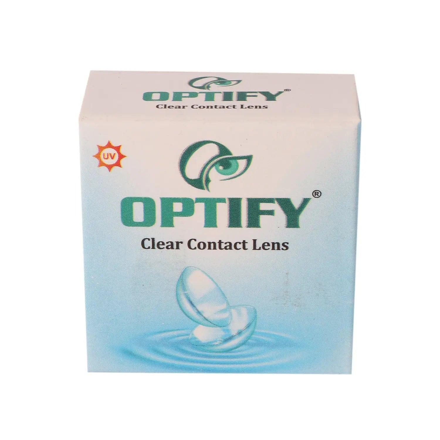 Optify Yearly Clear Contact Lenses(Pack of 2) - Lensexpert