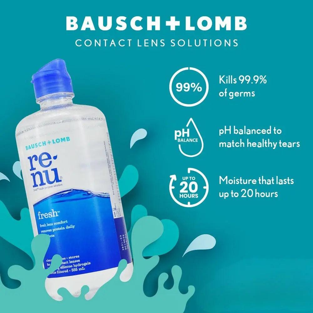 RENU FRESH MULTIPURPOSE CONTACT LENS SOLUTION 355ML - Lensexpert