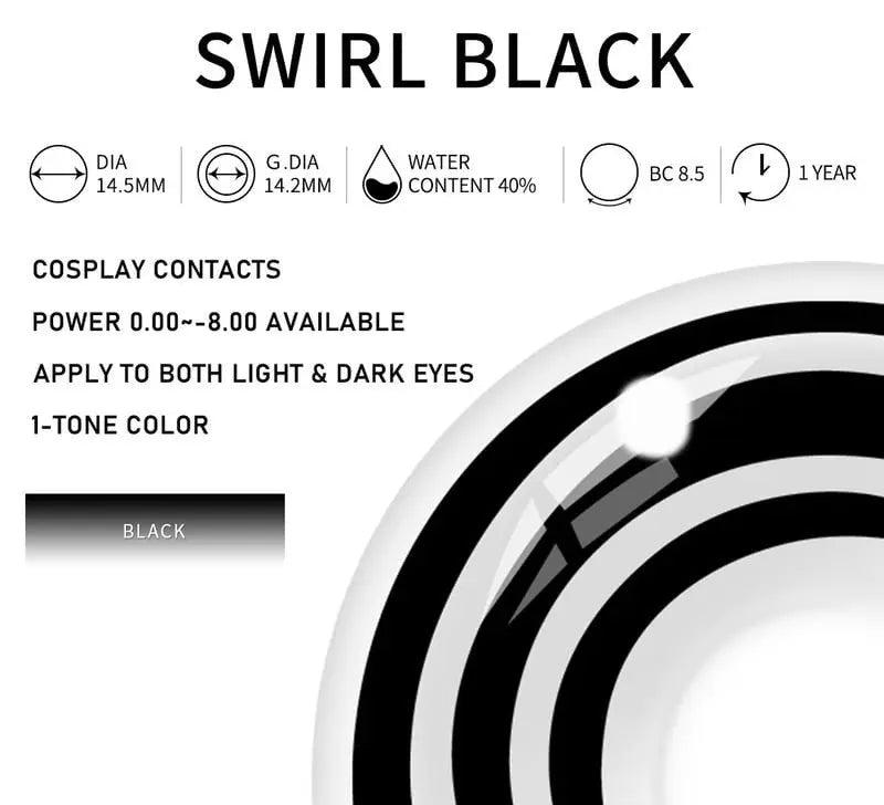 Swirl Black | 1 Year - Lensexpert