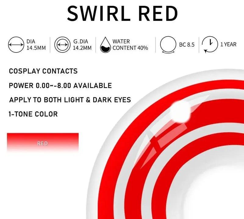 Swirl Red | 1 Year - Lensexpert