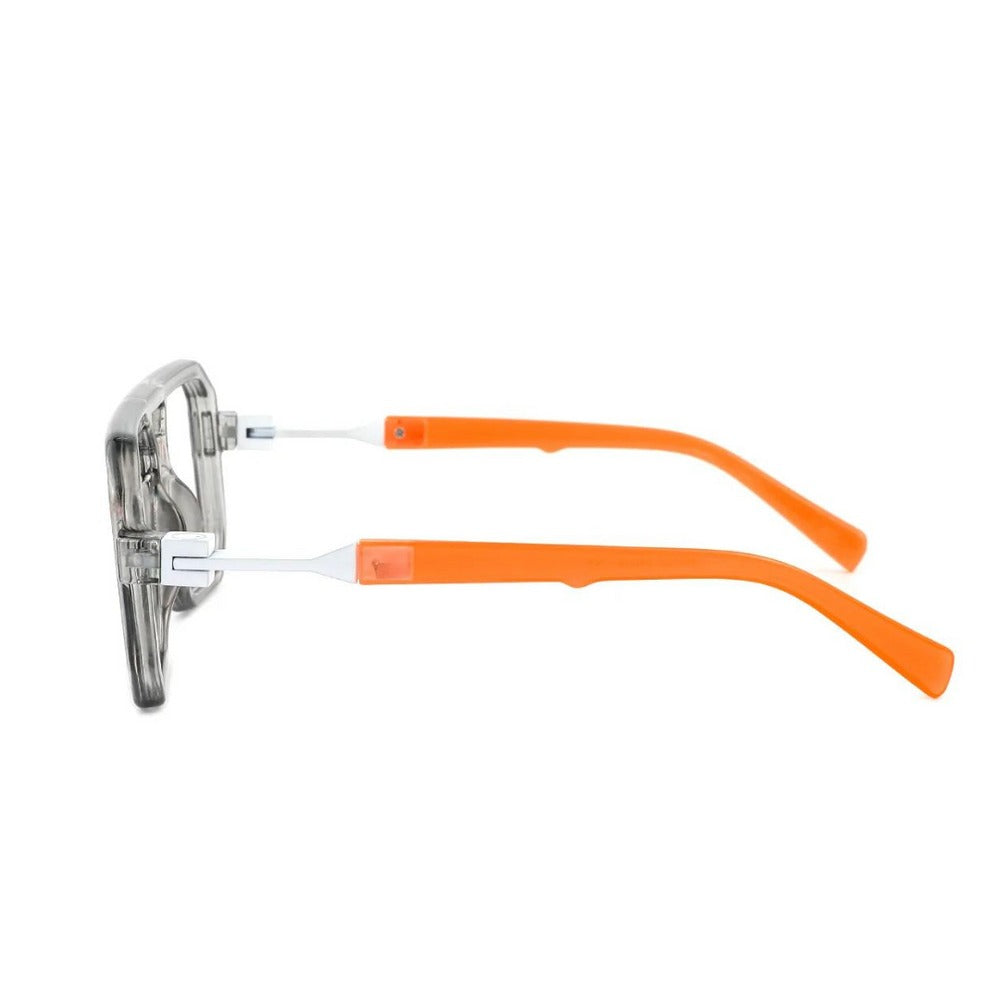 Lens Expert Retro Classic Frame Computer Glasses - Orange - Lensexpert