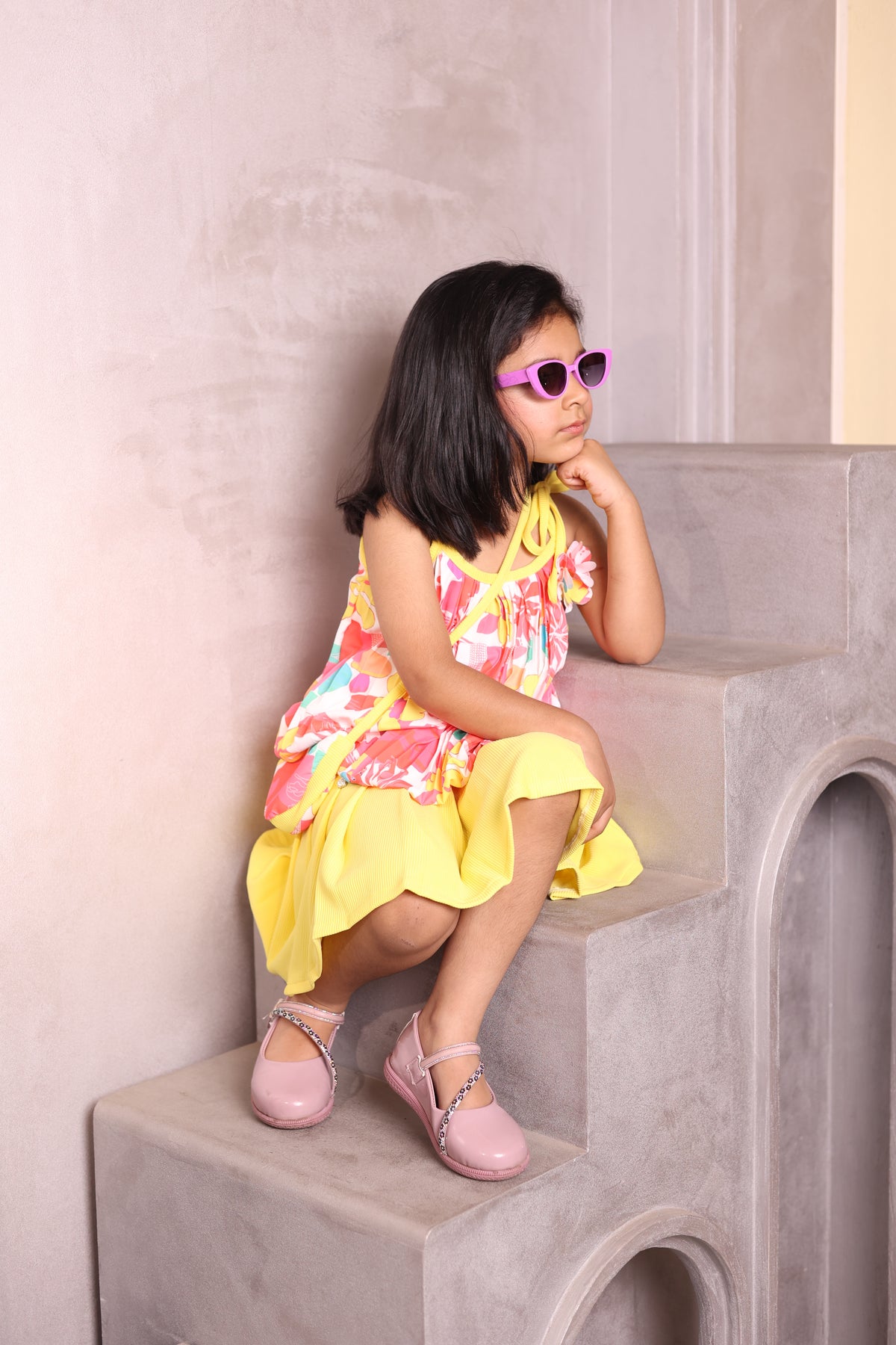 Sunglasses for Girls - Cateye Mix Colors (With Car Case)
