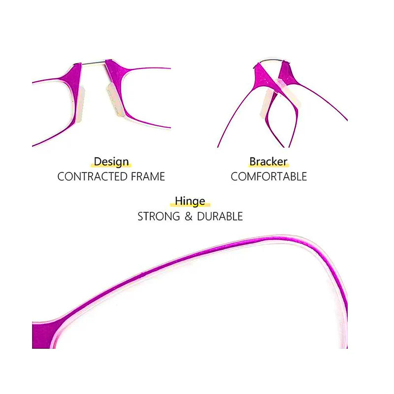 Lensexpert Ultra Thin Nose Clip Reading Glasses - Lensexpert