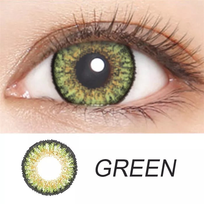 OPTIFY GREEN MONTHLY COLOR CONTACT LENSES (PACK OF 1) - Lensexpert