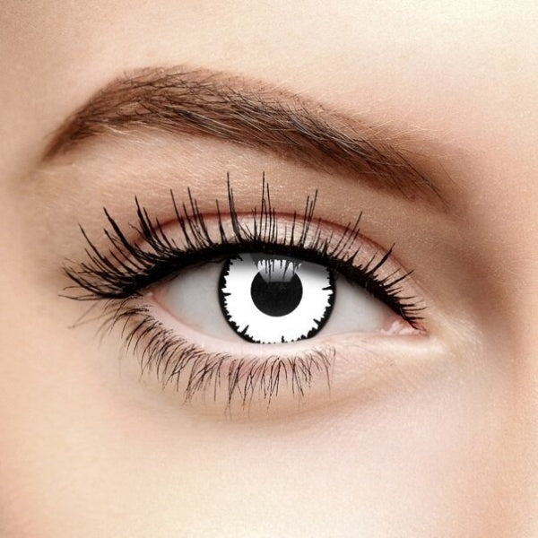 WHITE HELLOWEEN WEEKLY CONTACT LENSES - Lensexpert