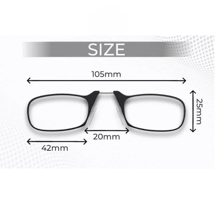 Lensexpert Ultra Thin Nose Clip Reading Glasses - Lensexpert