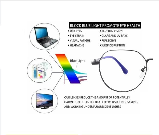 LENSEXPERT ROUND METAL COMPUTER GLASSES - Lensexpert