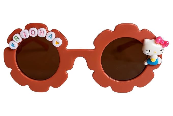 Customized Sunglasses for Kids with name round shape - Girls & Boys Mix Colors