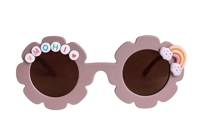 Customized Sunglasses for Kids with name round shape - Girls & Boys Mix Colors