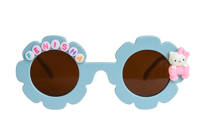 Customized Sunglasses for Kids with name round shape - Girls & Boys Mix Colors